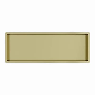 Mat goud RVS Inbouwnis met tegelflens 30x90x7cm - Inbouwnis badkamer en Douche
