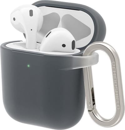 RhinoShield Apple AirPods Hard Plastic Hoesje Grijs