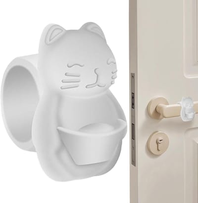 Deurstopper - Deurklem Deurbuffer - Bescherming Meubels - Boorvrije Installatie - 6.5x6.5 cm - Transparant