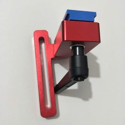 Houtbewerking Hulpmiddel - Slot Stopper - Precisie Werk - Aluminium Materiaal - 9 x 5.7 x 5 cm - Rood
