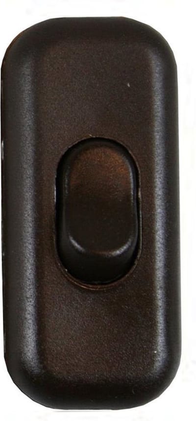 Benson Snoerschakelaar - Aan of Uit - 6x2,5x2cm - 250V/2A - Bruin
