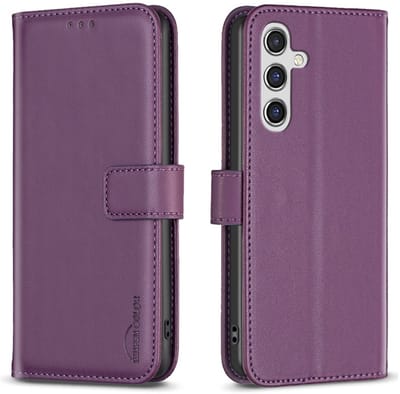 BINFEN Hoesje - Geschikt voor Samsung Galaxy A36 Hoesje - BINFEN Color Book Case - Paars