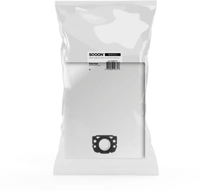 SQOON® Basic Stofzuigerzakken Geschikt voor Kärcher WD / MV 4 / 5 / 6 Series – Vervanging voor Model 2.863-006.0 - 5 Stuks