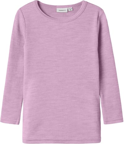 NAME IT - NMNWAX WOOL RIB LS TOP NOOS - Unisex - Lange mouwen shirts