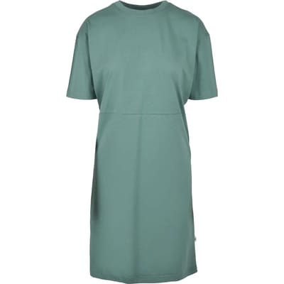 Urban Classics - Organic Oversized Slit Korte jurk - XS - Groen