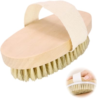 Dailygoods - Natuurlijke Droogborstel voor Lichaam - Exfoliatie en Doorbloeding Verbetering