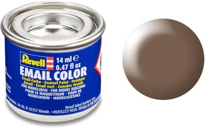 Revell Hobbyverf Enamel verf - #381 Brown - Satin - RAL8025 - Enamel - Verf potje - 14 ml