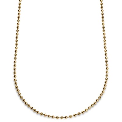 Essentials | 4 mm Goudkleurige Ketting met Bolletjes Schakels