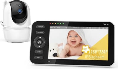Babyfoon - Babyfoon Monitor Met Nachtzicht - Huisdier Camera - Baby Camera Met Temperatuurbewaking - Draagbare Babyfoon Met Camera Bestverkocht - Babyfoon Met Scherm