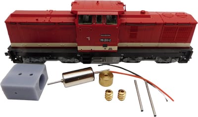 micromotor TRC005C motor ombouwset voor Roco DR BR 110, BR 111, BR 112, BR 114, BR 115, u.a.