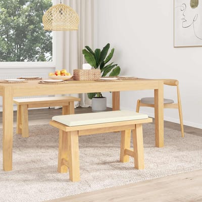 vidaXL - Bankkussen - corduroy - Crèmekleurig - Diepte - 35 - cm