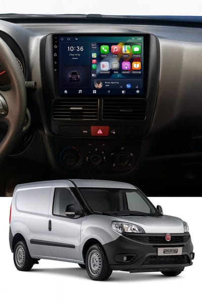 ADIVOX 9 inch geschikt voor Fiat Doblo/Opel Combo 2011 t/m 2015 Android 14 2GB/32GB Quad Core CarPlay/Auto/Wifi/GPS/RDS/DSP/DAB+