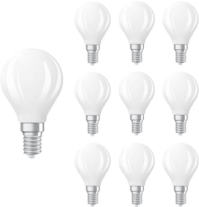 Ledvance LED Filament Kogellamp E14 - 1.8W 250lm 2700K 230V - Mat Glas - Ø45mm - Dimbaar - 10 stuks - Geschikt voor nachtlampen, hotels, sfeerverlichting - 10 stuks