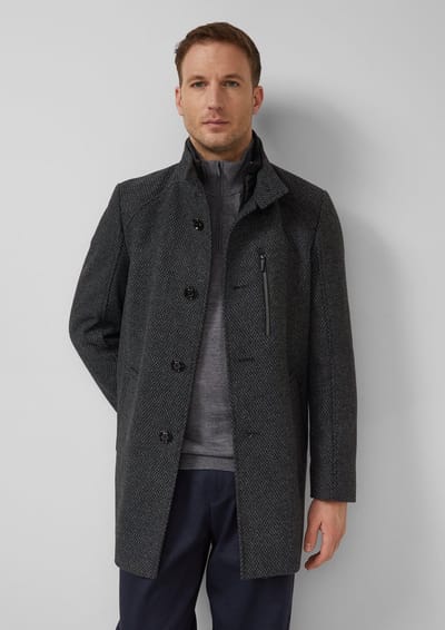 s.Oliver  Jackets Outdoor Grey/black Größe: 48 | Winterjacken Outlet | Herren | Grau