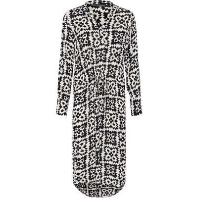Jurk met lange mouwen en print Soaked in Luxury Zaya