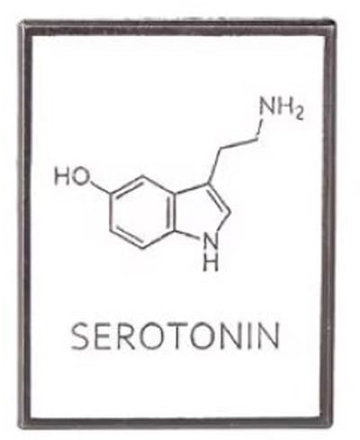 Pin Broche - enamel pin - kledingspeld - Serotonin