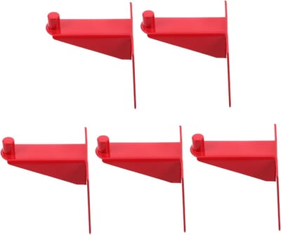 Blusserhouders Set - Brandblusser Beugels - Veiligheid Thuis - Stevig Koolstofstaal - 6.5cm Compact - Rood