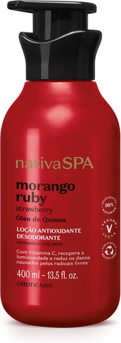 o Boticário NativaSPA Bodylotion STRAWBERRY BODY LOTION 400ml