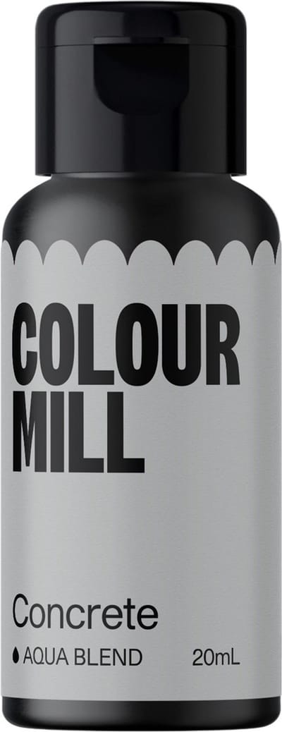 Colour Mill Aqua Blend Voedingskleurstof op Waterbasis - Concrete - 20 ml