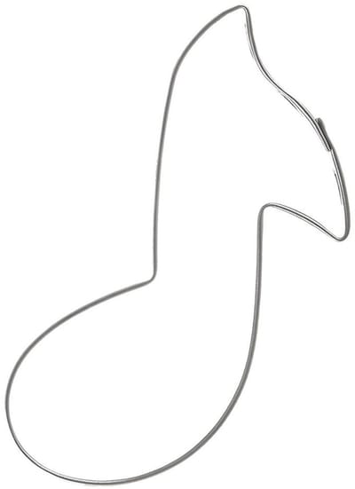 Orion - RVS Koekjesvorm - Muzieknoot - 7cm