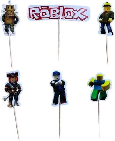 ProductGoods - 24 Leuke cocktailprikkers Roblox | Roblox | Verjaardag | Sateprikkers | Traktatie | Feest | Prikkers