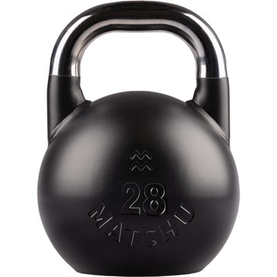 Matchu Sports Competition Kettlebell 28 kg Staal - Zwart - 28cm - Ø 21cm - Staal