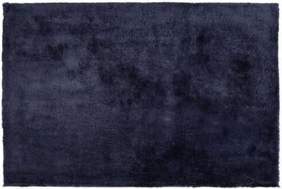 EVREN - Shaggy vloerkleed - Donkerblauw - 140 x 200 cm - Polyester