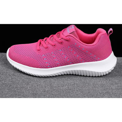 Nieuwe Dames Sneakers Comfortabel Lichtgewicht Zacht Antislip Platte Casual Sportschoenen Outdoor Dames Sneaker Maat 35-42 38 pink