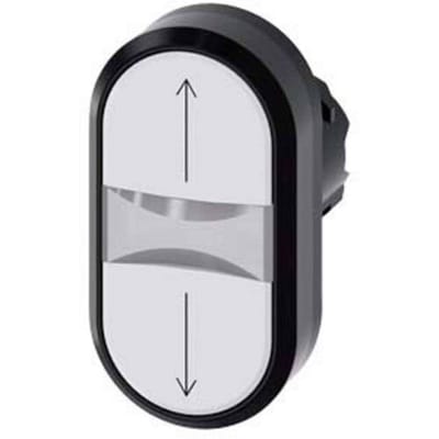 Siemens 3SU10003AB660AN0 3SU1000-3AB66-0AN0 Dubbele drukknop Moment (b x h) 29.8 mm x 57.7 mm IP66, IP67, IP69/IP69K 1 stuk(s)