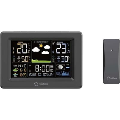 Renkforce RF-4883630 Digitaal weerstation Aantal sensoren max.: 3
