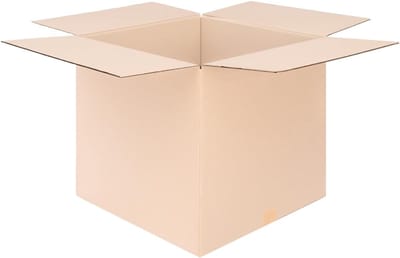 Vouwdozen - Verzenddozen Opbergdozen - Goederen Verzenden - FEFCO 0201 Kwaliteit - 500 x 500 x 500 mm - Bruin