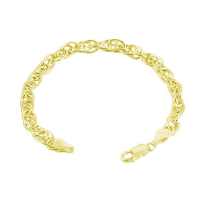 Cavill - 925 Sterling Zilveren Ketting 45 cm - Verguld Singapore Ketting Dames - Luxe Elegante Massief Gouden Kleur - Karabijnsluiting