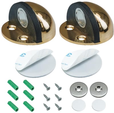 Dailygoods- Deurvergrendeling Magnetisch - Deurstopperset - Roestvrij Staal - Duurzaam - Geluidsabsorberend - Eenvoudig te Installeren - Deurstopper