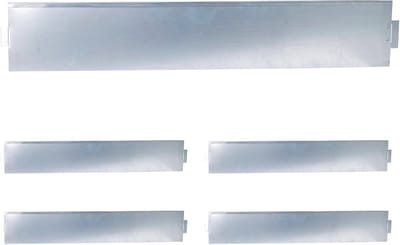 Borderrand - set van 5 - 18 x 100 cm - flexibel - staal
