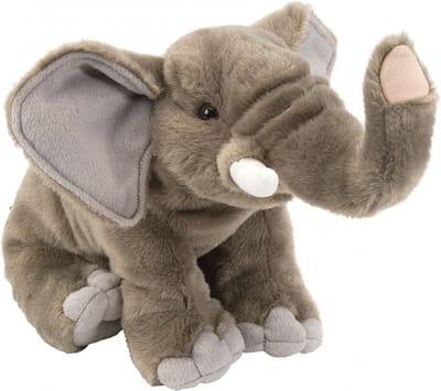 Wild Republic Pluche olifant - olifanten knuffel - 30 cm - wilde dieren knuffel