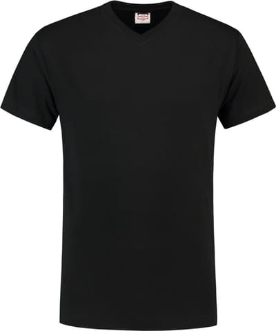 Tricorp T-shirt V-hals - Casual - 101007 - Zwart - maat M