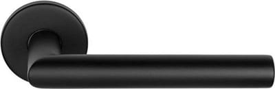 Ivana Deurkruk - Mat zwart - 90gr. - Rond rozet - 53x8mm