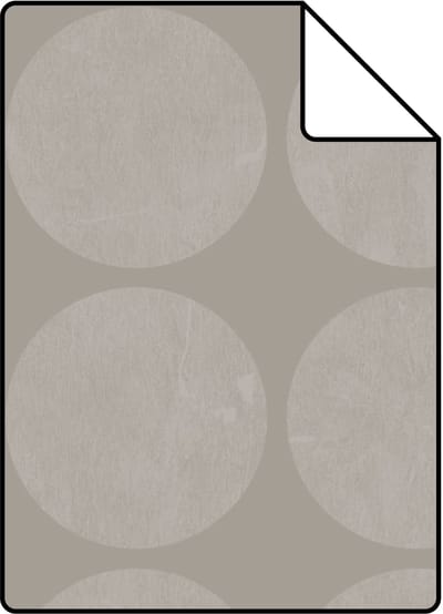 Proefstaal Origin Wallcoverings behang grote verweerde bollen taupe - 26,5 x 21 cm - 347608-S