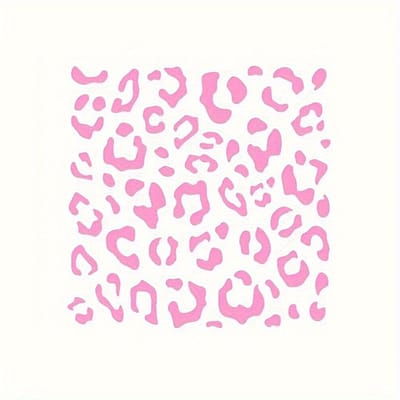 Luipaardprint Auto Sticker Waterdichte Sticker voor Autodecoratie Achteruitkijkspiegel Raam 15x15CM roze