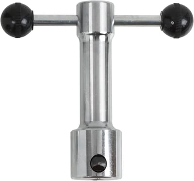 Ventielsleutel Aluminium - Bougiesleutel Inbus - Ventielen Draaien - Lichtgewicht Aluminium - 120 Millimeter Lengte - Zilver