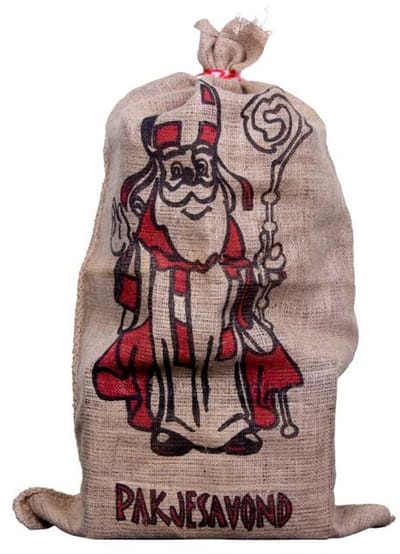 De zak van Sinterklaas - 60x102cm - Rood & zwart