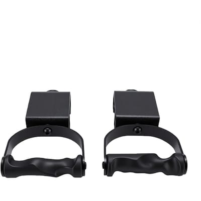 2 STKS Roterende Pull-up Handvatten ABS Ergonomische Pull-up Bar Greep Handvatten voor Barbell Krachttraining Workout Zwart