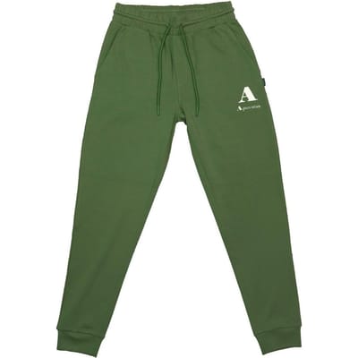 Aquascutum Heren Logo Tapered Leg Slim Joggers (Militair Groen)