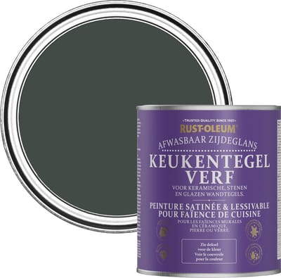 Rust-Oleum Zwart Keukentegelverf Zijdeglans - Avonddiner 750ml