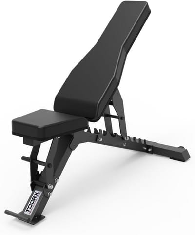 Trainingsbank - Fitnessbank - Kracht Training - Verstelbare Rugleuning - 400 kg Capaciteit - Zwart