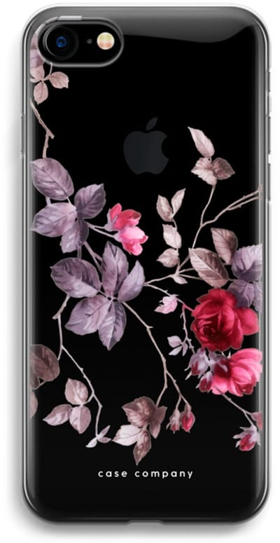Case Company® - Hoesje geschikt voor iPhone 7 hoesje - Mooie bloemen - Soft Cover Telefoonhoesje - Bescherming aan alle Kanten en Schermrand
