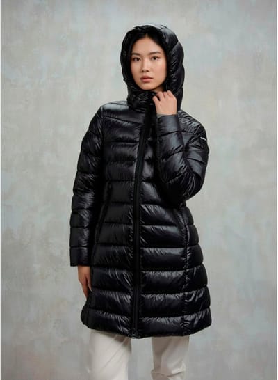 Blauer Lange jas Adelaide
