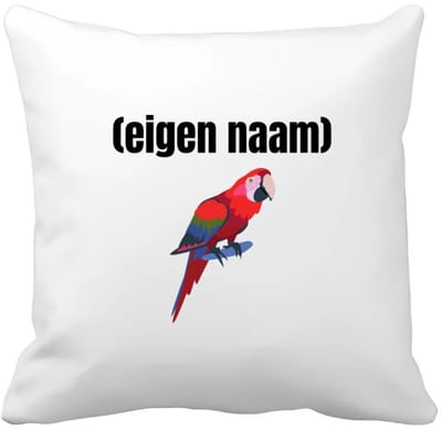 Akyol - papegaai met eigen naam Kussen hoes - Papegaai - papegaai liefhebbers - iemand die houdt van papegaaien - verjaardag - cadeau - kado - 40 bij 40 cm