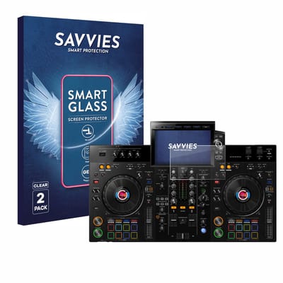 2 Stuks Savvies Screenprotector - geschikt voor Pioneer XDJ-RX3 - beschermfolie glas transparant