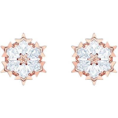 Swarovski Magic Serie Geperforeerde Rose Gouden Oorbellen Dames oorbellen Wit 5428429 Box (Random Color) white